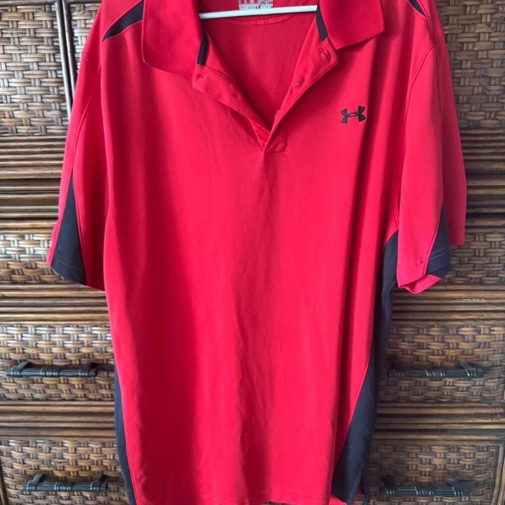 Under-armour Men's Red Polo-shirts